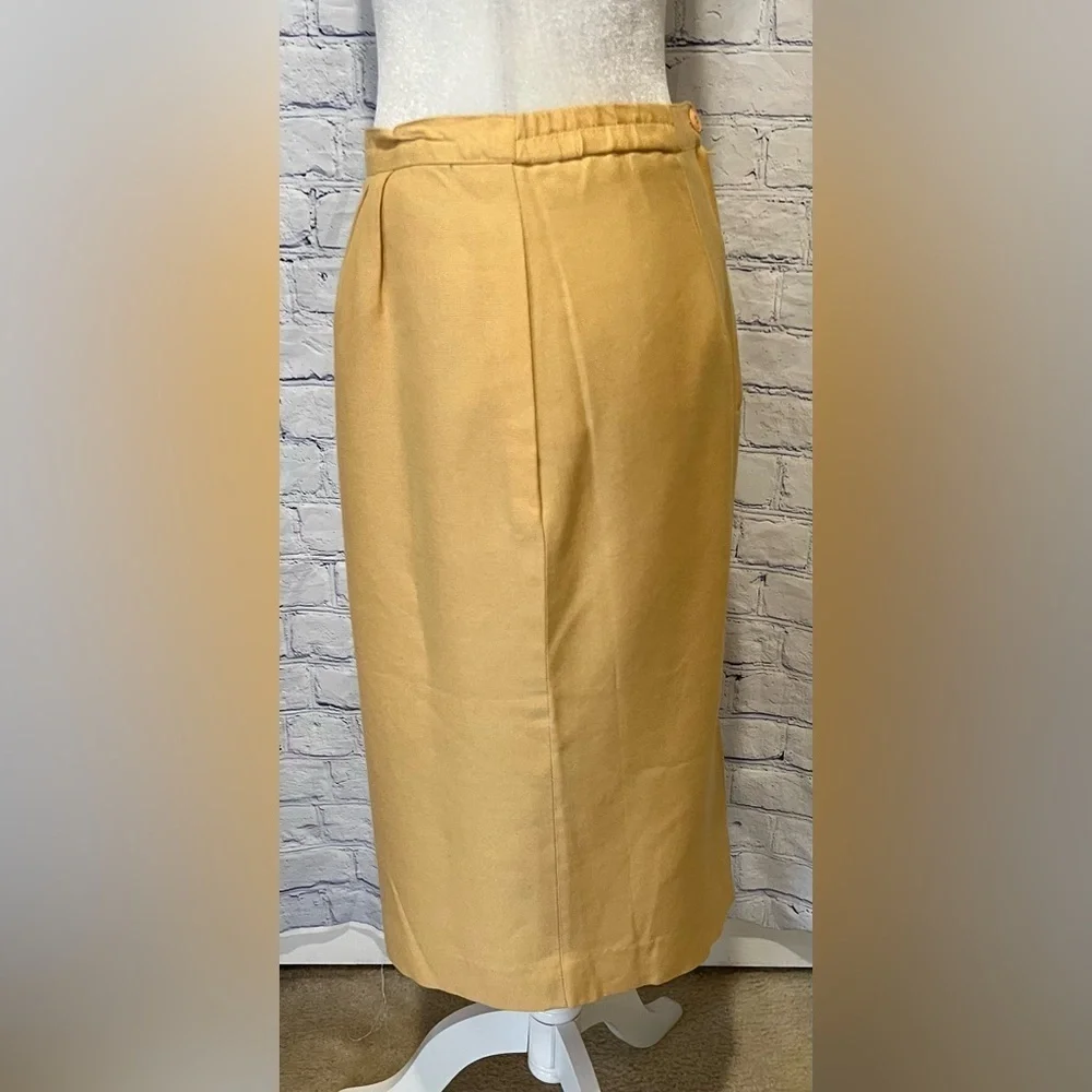 Vintage Sassoon women’s two-piece yellow plaid skirt Suit Set size 8 - Picture 5 of 11